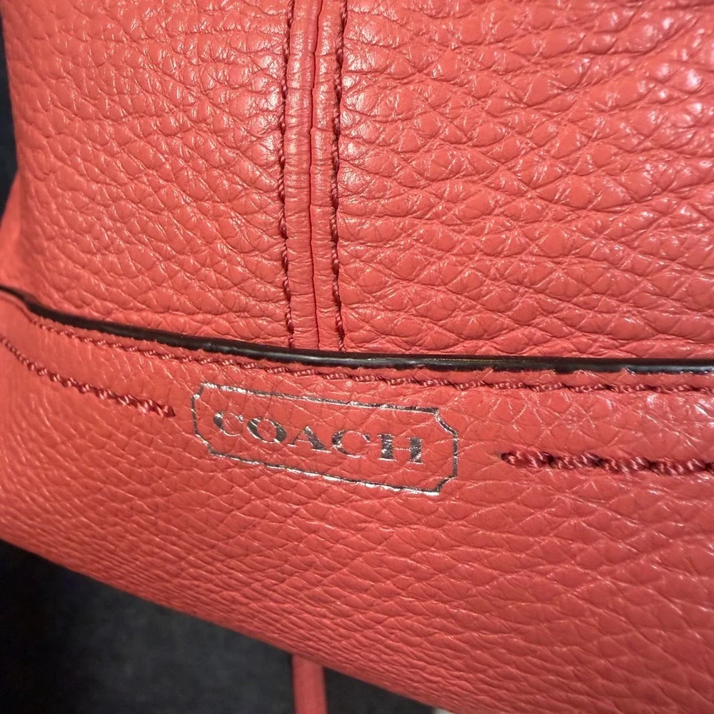 Coach Park Pink Leather Mini Duffle Crossbody Bag Shoulder Purse Coquette Preppy